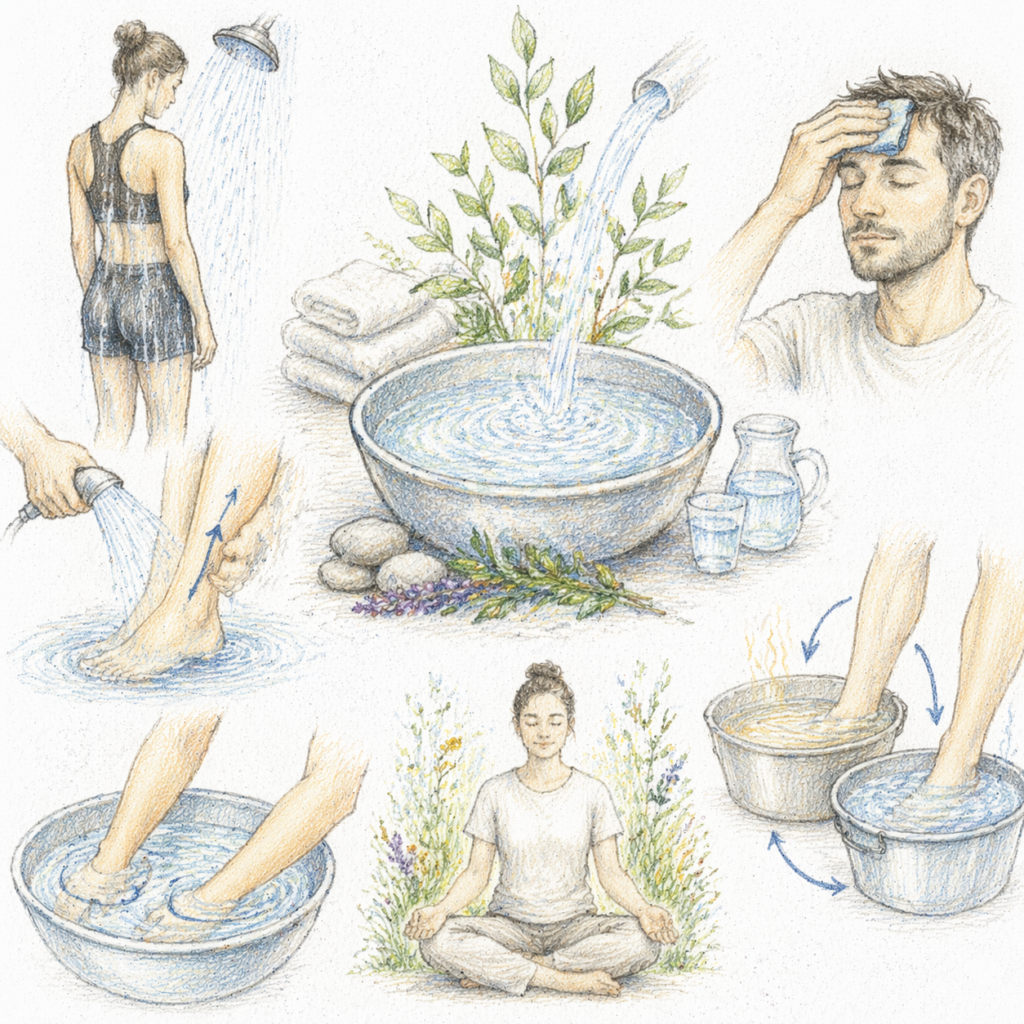 mise en scène de l'hydrothérapie