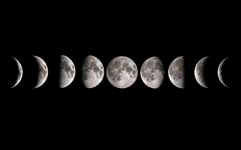 les phases de la lune